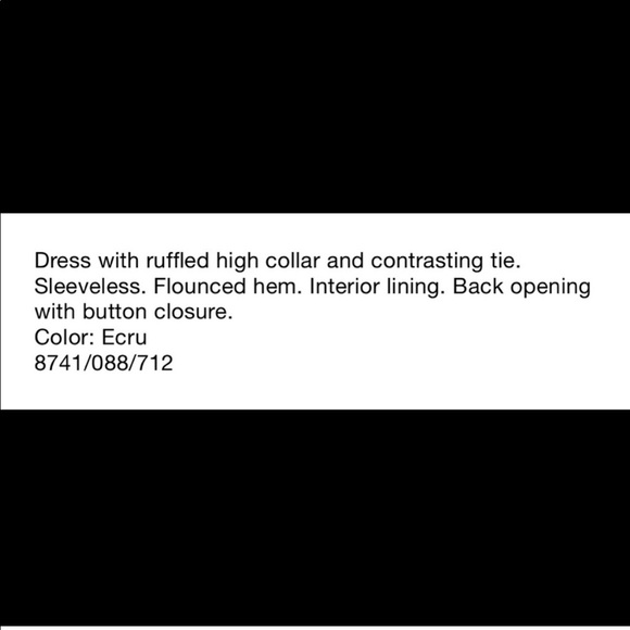 Zara sleeveless ruffled lace dress with dropped waist & contrasting necktie NWT - Picture 12 of 13